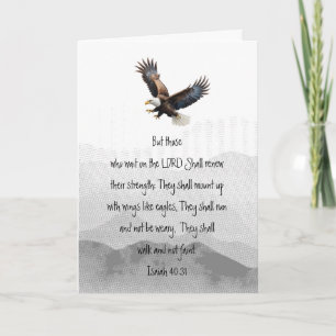 Blank They Who Wait Upon the Lord Eagle Isaiah Card