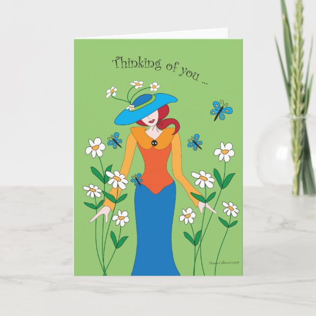 Blank thinking of you note card (Front)