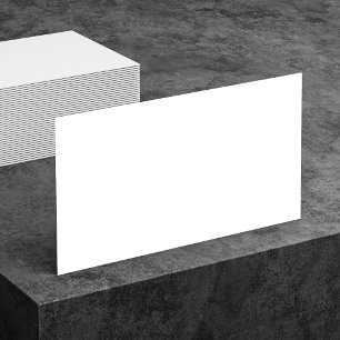 Blank Two Side White Business Cards