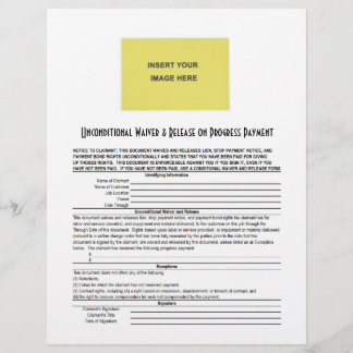 Blank Unconditional Waiver Release Pro Pay