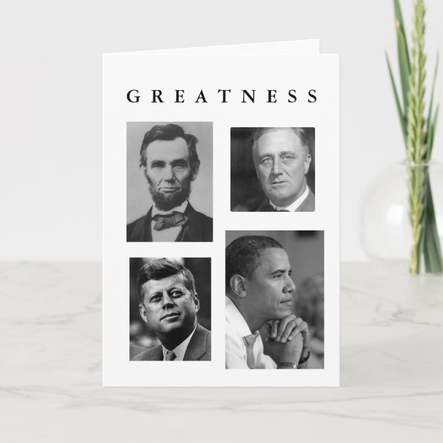 blank version GREATNESS OBAMA card Inauguration (Front)