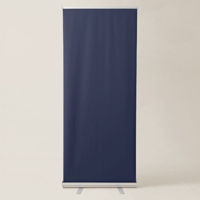 Blank Vertical R Banner with Navy Blue Background (Front)