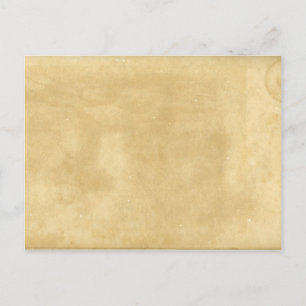 Blank Vintage Aged Paper Postcard