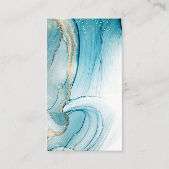 Blank Watercolor Business Card (Front)