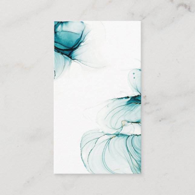 Blank Watercolor Business Card (Front)