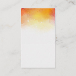 Blank Watercolor Business Card