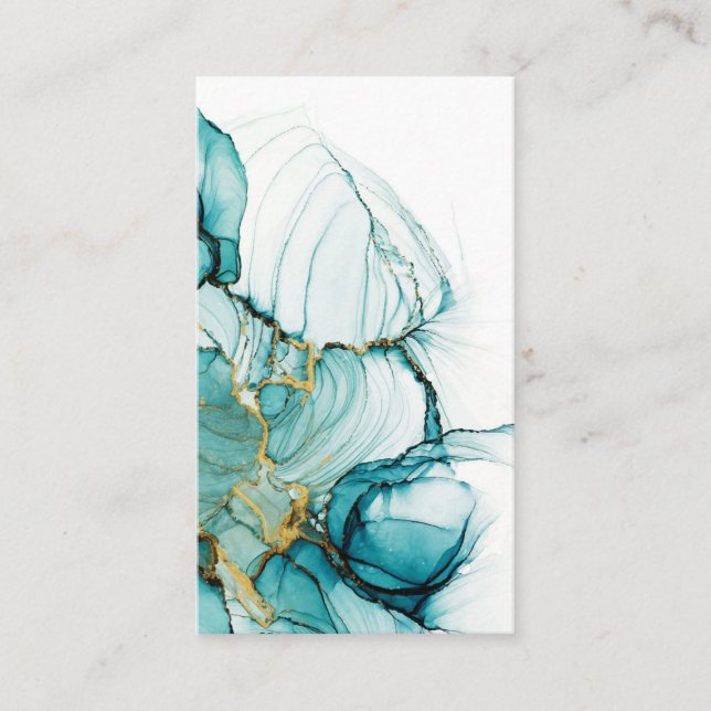 Blank Watercolor Business Card (Front)