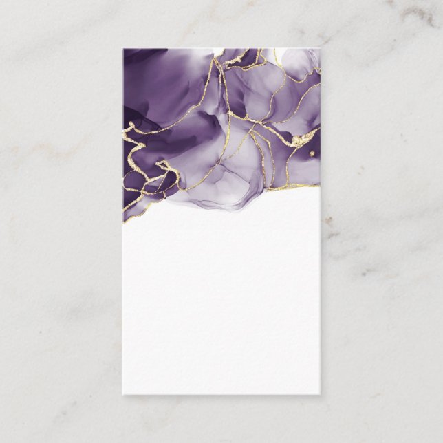 Blank Watercolor Business Card (Front)
