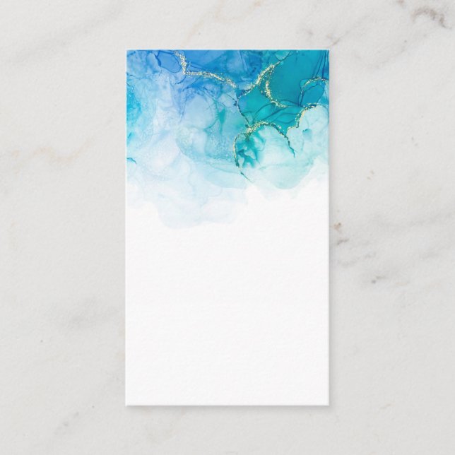 Blank Watercolor Business Card (Front)
