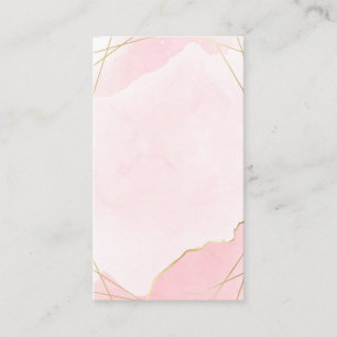 Blank Watercolor Business Card