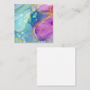 Blank Watercolor Business Card
