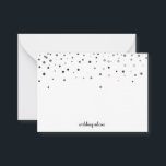 Blank Wedding Advice Card, Wife, Mummy Black White<br><div class="desc">Clean blank card for wedding advice,  mum advice,  wife advice card to present in elegant way in confetti design.</div>