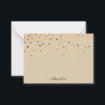 Blank Wedding Advice Card, Wife, Mummy Brown<br><div class="desc">Clean blank card for wedding advice,  mum advice,  wife advice card to present in elegant way in confetti design.</div>