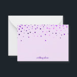 Blank Wedding Advice Cards, Wife, Mummy Purple Card<br><div class="desc">Clean blank card for wedding advice,  mum advice,  wife advice card to present in elegant way in confetti design.</div>