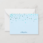 Blank Wedding Advice Cards, Wife, Mummy Teal<br><div class="desc">Clean blank card for wedding advice,  mum advice,  wife advice card to present in elegant way in confetti design.</div>