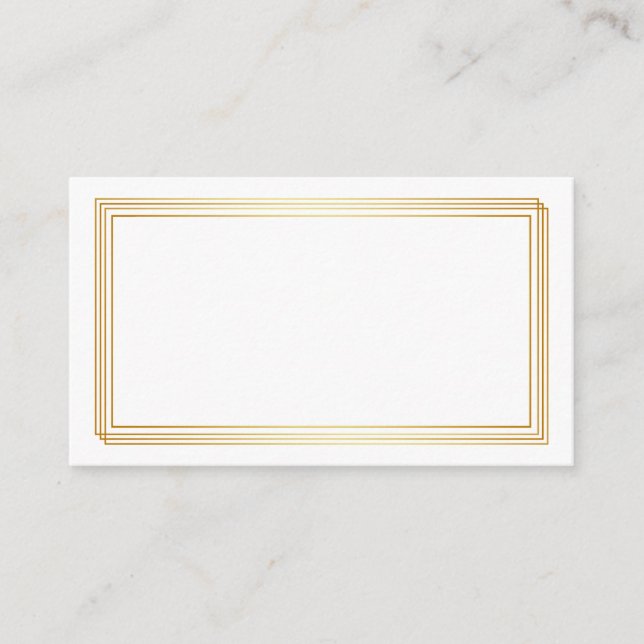 Blank Wedding Advice Cards, Wife, Mummy White Gold (Front)