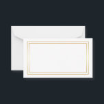 Blank Wedding Advice Cards, Wife, Mummy White Gold<br><div class="desc">Clean blank card for wedding advice,  mum advice,  wife advice card to present in elegant way in golden colour box.</div>