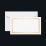 Blank Wedding Advice Cards, Wife, Mummy White Gold Card<br><div class="desc">Clean blank card for wedding advice,  mum advice,  wife advice card to present in elegant way in golden colour box.</div>