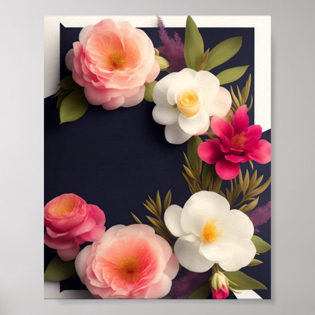 Blank Wedding Poster Template Invitation  (Front)