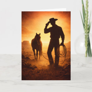Blank Western Card for Any Occasion