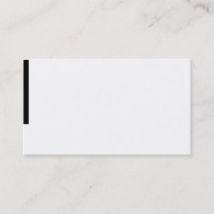 blank white business card black touch