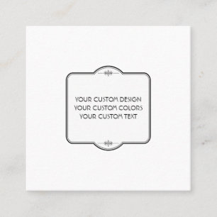 BLANK Your Design Here - Square Business Card