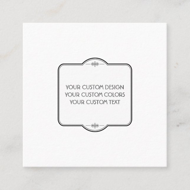 BLANK Your Design Here - Square Business Card (Front)