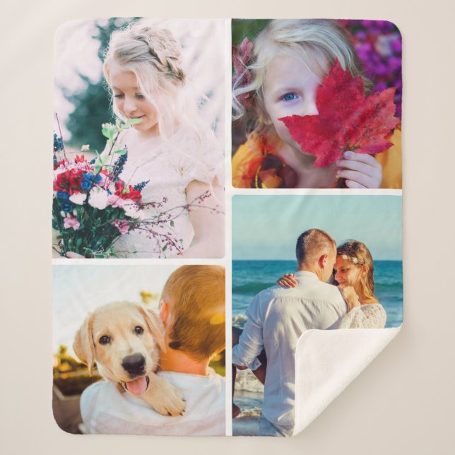 Blanket 4 Photo Rounded Template (Front)