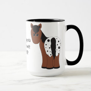 Blanket and Leopard Big Butt Appaloosa Horse Mug