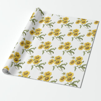 Blanket Flower Pattern Wrapping Paper