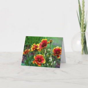 Blanket Flowers Watercolor Note Card