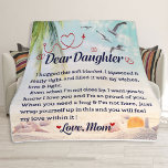 Blanket For Daughter Blanket, Dear Daughter<br><div class="desc">Add a personal touch to the cosiness of this plush fleece blanket. Made to feel incredibly soft to the touch and keep anyone warm on a chilly day, these blankets come in 3x sizes and cover all your needs. Key features : 100% Polyester This extremely strong and durable synthetic fabric...</div>
