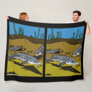 BLANKET - LAKE STURGEON COLORING PAGE - SPOT DIF