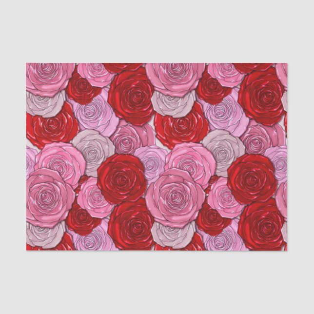 Blanket of Roses Tissue Paper (Front)