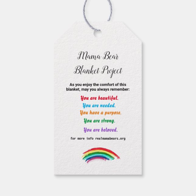 Blanket Project tag (Back)