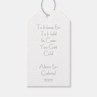 Blanket Tag Wedding Favour