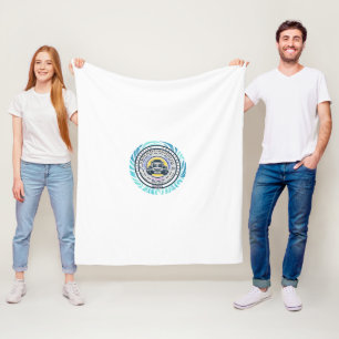 blanket with logo