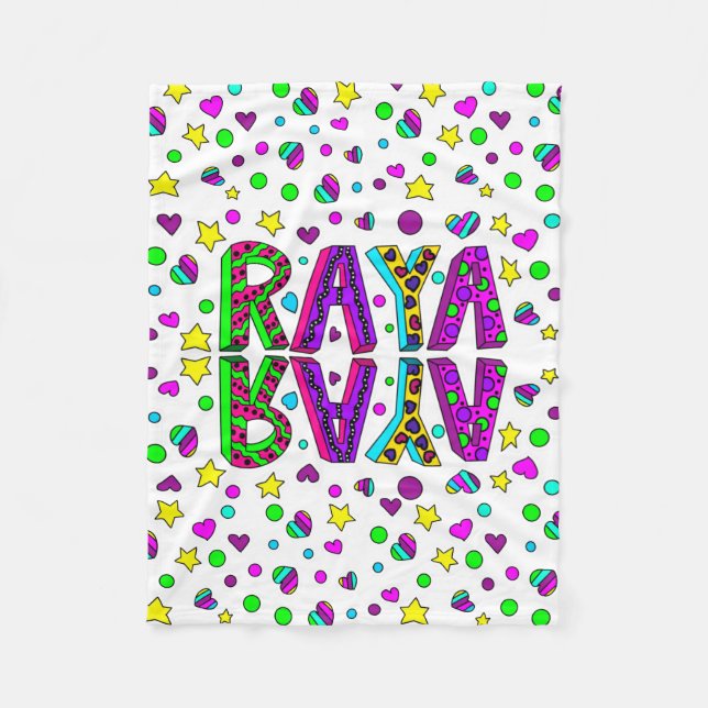 Blanket with the name Raya (Front)