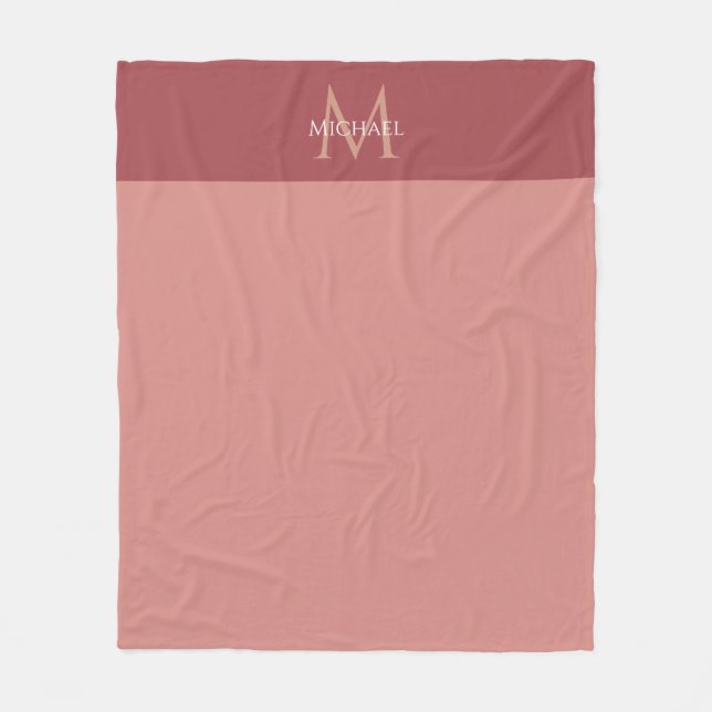 Blankets Elegant Modern Monogram Custom Template (Front)