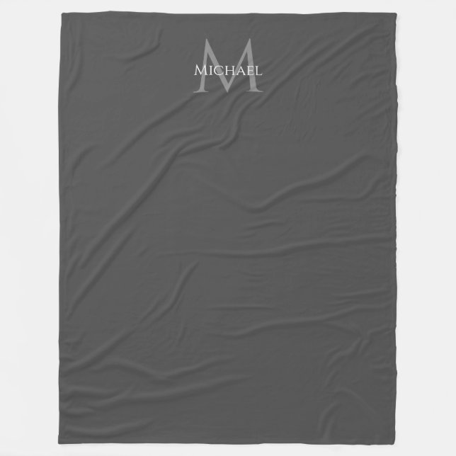 Blankets Monogram Elegant Modern Custom Template (Front)