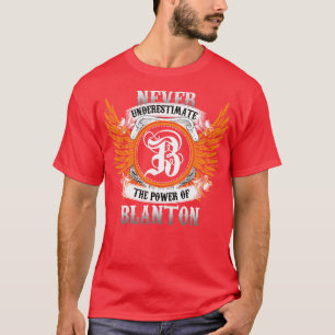 Blanton Name Shirt Never Underestimate The Power O