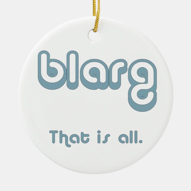 blarg. ceramic tree decoration (Front)