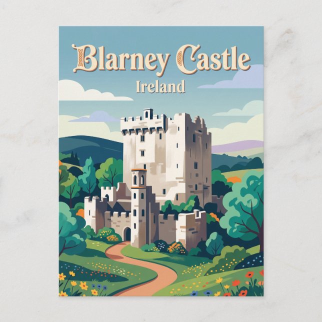 Blarney Castle Ireland Postcard (Front)