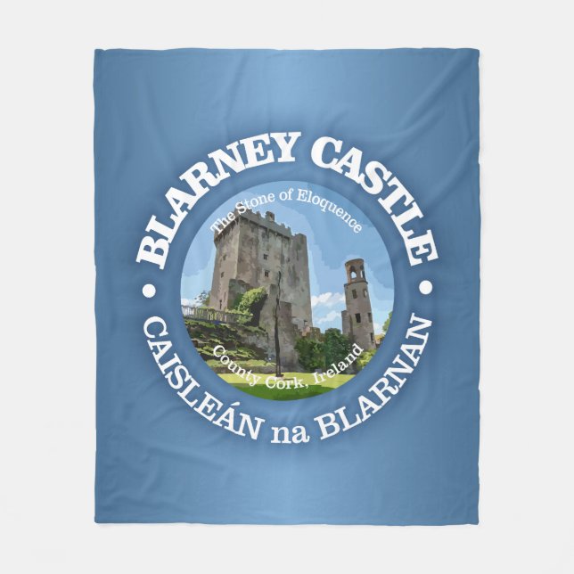 Blarney Castle (rd) Fleece Blanket (Front)