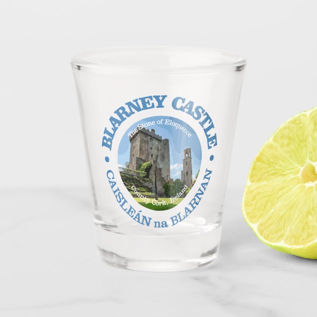 Blarney Castle (rd) Shot Glass (Front)