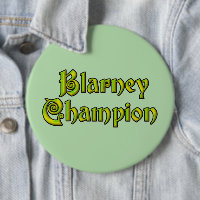 Blarney Champion green colossal button