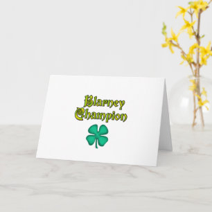 Blarney Champion greeting card (horizontal)