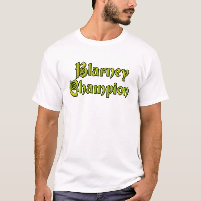 Blarney Champion men white T-shirt (Front)