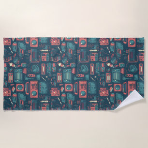 Blast From the Past: 80's Tech Beach Towel