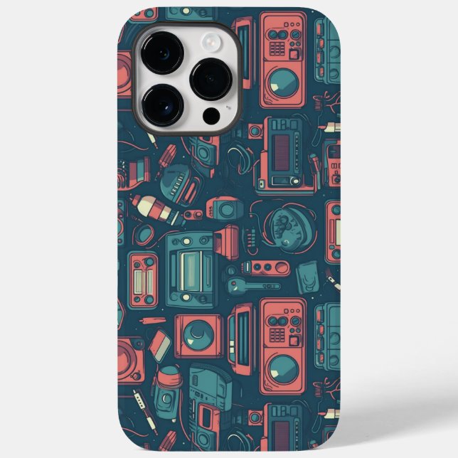Blast From the Past: 80's Tech Case-Mate iPhone Case (Back)